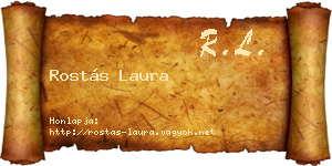 Rostás Laura névjegykártya